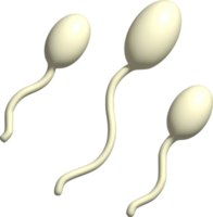3d illustrazione di sperma png