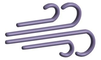 3d illustration of wind icon png