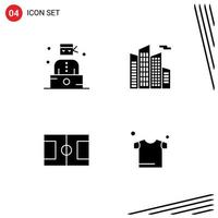 Pack of Modern Solid Glyphs Signs and Symbols for Web Print Media such as bandit sport thief skyscraper drying Editable Vector Design Elements