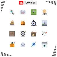 16 Creative Icons Modern Signs and Symbols of science bulb schedule money cash Editable Pack of Creative Vector Design Elements