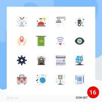 paquete de iconos de vector de stock de 16 signos y símbolos de línea para manos token vendedor ducha de firma paquete editable de elementos creativos de diseño de vectores