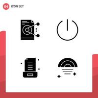 Creative Icons Modern Signs and Symbols of file letter work switch office Editable Vector Design Elements