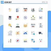 Stock Vector Icon Pack of 25 Line Signs and Symbols for connection crop computer editing system Editable Vector Design Elements