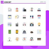 25 Creative Icons Modern Signs and Symbols of study mobile package learning play Editable Vector Design Elements