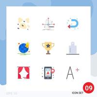 9 Creative Icons Modern Signs and Symbols of education website plan notification left Editable Vector Design Elements