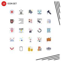 25 Universal Flat Colors Set for Web and Mobile Applications light scane cctv medical virtruvian Editable Vector Design Elements