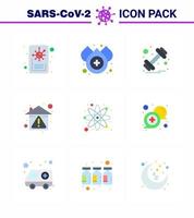 25 Coronavirus Emergency Iconset Blue Design such as  science atom weight stay home prevent viral coronavirus 2019nov disease Vector Design Elements