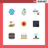 9 Creative Icons Modern Signs and Symbols of grid finance security coin news Editable Vector Design Elements