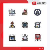 9 Creative Icons Modern Signs and Symbols of support help egg customer test Editable Vector Design Elements