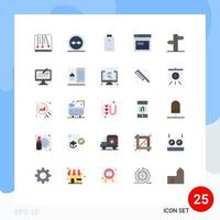 25 Creative Icons Modern Signs and Symbols of arrows website lenses web internet Editable Vector Design Elements