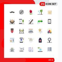 Set of 25 Modern UI Icons Symbols Signs for dinner sweet imerican toast cloud Editable Vector Design Elements