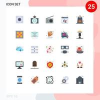 25 iconos creativos signos y símbolos modernos de venta otoño eléctrico trabajo en línea elementos de diseño vectorial editables en línea vector