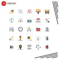 25 Creative Icons Modern Signs and Symbols of mosque paint multimedia brush map pin Editable Vector Design Elements
