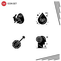 Universal Icon Symbols Group of Modern Solid Glyphs of egg audio rabbit eco instrument Editable Vector Design Elements