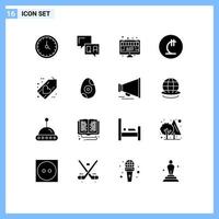 16 User Interface Solid Glyph Pack of modern Signs and Symbols of georgian currency information lari monitor Editable Vector Design Elements