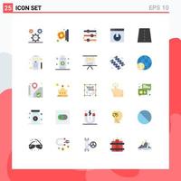 Modern Set of 25 Flat Colors Pictograph of construction server download money server download toggle switch Editable Vector Design Elements