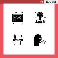 Universal Solid Glyphs Set for Web and Mobile Applications account victorinox study office army Editable Vector Design Elements