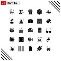 25 Creative Icons Modern Signs and Symbols of friends geography honey world earth Editable Vector Design Elements