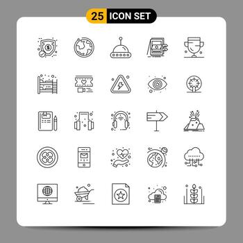 Set of 25 Vector Lines on Grid for award files science system accounting Editable Vector Design Elements