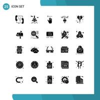 25 Creative Icons Modern Signs and Symbols of celebration tool hand plumb bob plumb Editable Vector Design Elements