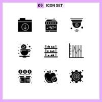 9 Creative Icons Modern Signs and Symbols of supermarket grocery internet of things drink coffee Editable Vector Design Elements