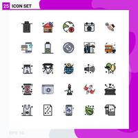 25 Creative Icons Modern Signs and Symbols of world earth global day protection Editable Vector Design Elements