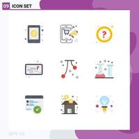 9 Thematic Vector Flat Colors and Editable Symbols of cherries strategy discount project questions Editable Vector Design Elements