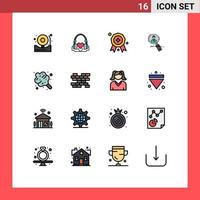 16 Creative Icons Modern Signs and Symbols of resources hunting wedding hr search Editable Creative Vector Design Elements