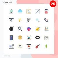 25 Creative Icons Modern Signs and Symbols of drugs phone archive media file Editable Vector Design Elements