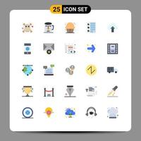 Set of 25 Modern UI Icons Symbols Signs for report four candy document sweet Editable Vector Design Elements