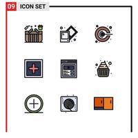 9 Creative Icons Modern Signs and Symbols of custom content question idea information help Editable Vector Design Elements