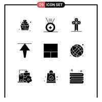 9 Creative Icons Modern Signs and Symbols of online world globe cross layout up Editable Vector Design Elements