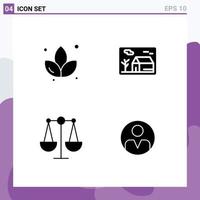 Creative Icons Modern Signs and Symbols of lotus justice estate real personal Editable Vector Design Elements