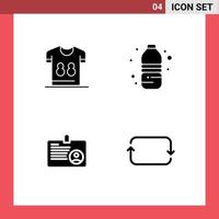 Set of Modern UI Icons Symbols Signs for football user soccer water id Editable Vector Design Elements