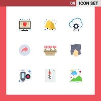 9 Creative Icons Modern Signs and Symbols of ui arrow jingle basic development Editable Vector Design Elements