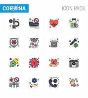 Simple Set of Covid19 Protection Blue 25 icon pack icon included protection disease beat pills drugs viral coronavirus 2019nov disease Vector Design Elements