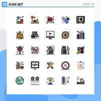 25 Creative Icons Modern Signs and Symbols of deposit usb christmas storage drive Editable Vector Design Elements