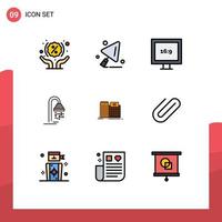 9 Creative Icons Modern Signs and Symbols of building healthcare display hospital service Editable Vector Design Elements