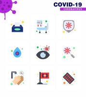 Coronavirus Prevention 25 icon Set Blue  virus infected search safety eye drop viral coronavirus 2019nov disease Vector Design Elements