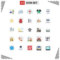 Set of 25 Modern UI Icons Symbols Signs for mechanical popular cloud lights investment Editable Vector Design Elements