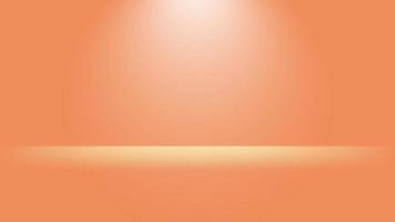 orange abstract background. blank dark scene with spotlight and lighting on floor in studio room vector