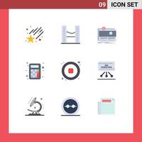 9 Creative Icons Modern Signs and Symbols of music calculation funding math accounting Editable Vector Design Elements