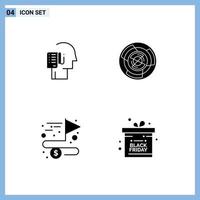 User Interface Solid Glyph Pack of modern Signs and Symbols of human labyrinth schedule business maze Editable Vector Design Elements