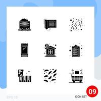 User Interface Pack of 9 Basic Solid Glyphs of discount huawei birthday mobile phone Editable Vector Design Elements