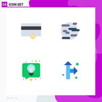 User Interface Pack of 4 Basic Flat Icons of finance conversation minus pollution idea Editable Vector Design Elements