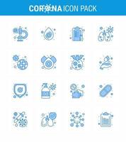 Coronavirus awareness icons 16 Blue icon Corona Virus Flu Related such as infection disease list virus anatomy viral coronavirus 2019nov disease Vector Design Elements