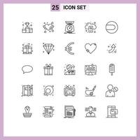 25 Creative Icons Modern Signs and Symbols of server cloud wedding backup scales Editable Vector Design Elements