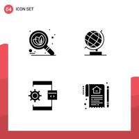 Creative Icons Modern Signs and Symbols of organic develop world web process Editable Vector Design Elements