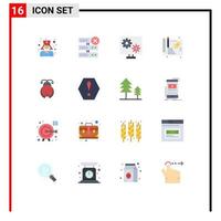 16 Universal Flat Colors Set for Web and Mobile Applications spring insect preference bug process Editable Pack of Creative Vector Design Elements