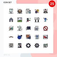 25 Creative Icons Modern Signs and Symbols of message chat mashed programming development Editable Vector Design Elements